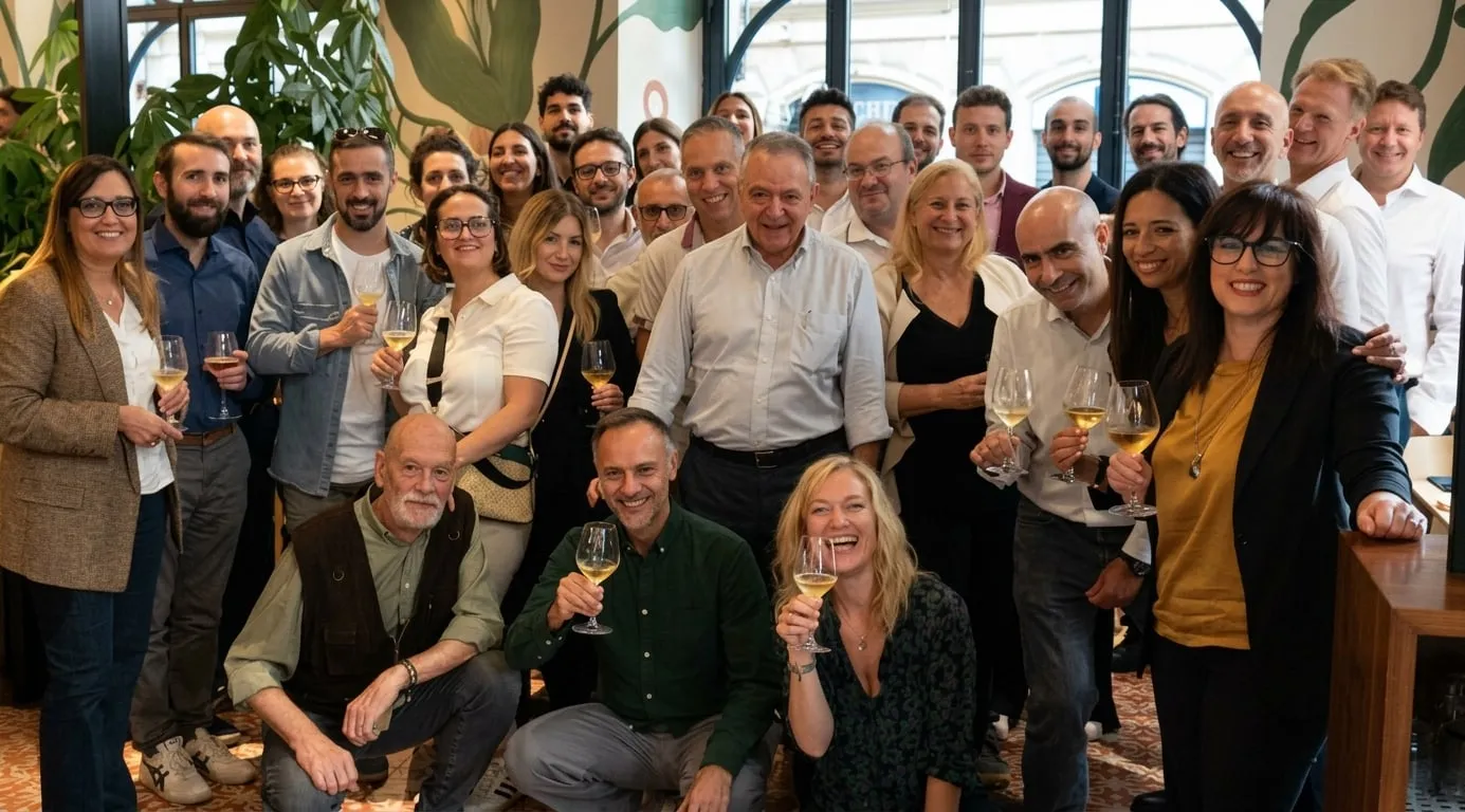 Omega3C and Atombit team members together